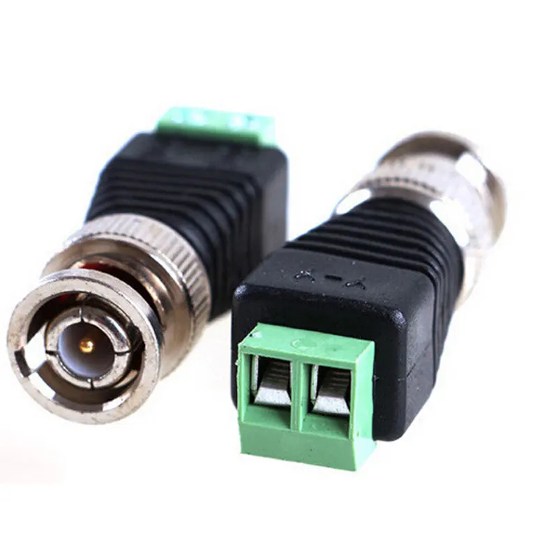 100 шт. Mini Coax CAT5 штекер BNC разъем для камеры CCTV Видео балун адаптер|Аксессуары CCTV| |