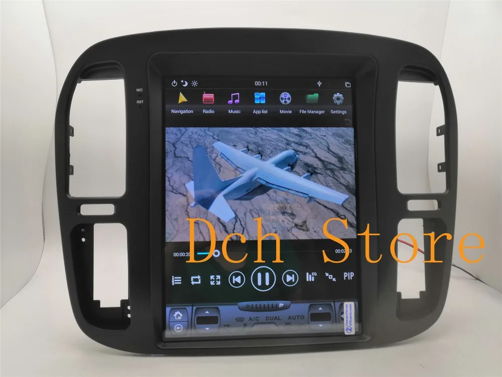 12,1 ''tesla стиль Android 8,1 автомобильный dvd-плеер gps навигация для TOYOTA LAND CRUISER LC100 1999-2002 радио Lexus lx470 PX6 ips