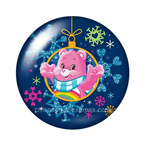 DB1147-16 Прекрасный Care Bears стильная футболка с изображением персонажей видеоигр 18 мм кнопки 10 шт, смешанные цвета, круглый стеклянный кабошон стиль для украшение с защелкой - Окраска металла: DB1147-16