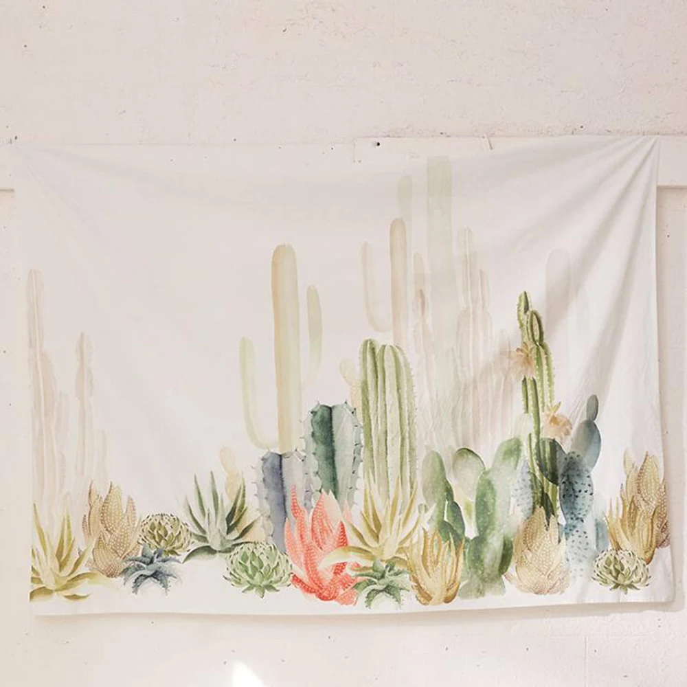 

Simple and Fresh Wall Tapestry Hippie Bedroom Home Decoration Tapestry Bohemian Decorative Floral Printing Sheet