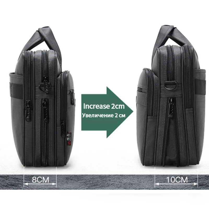 OYIXINGER Men's Business Briefcase For MacBook Dell hp 15.6 Inch Laptop Messenger Bag Office Documents Handbags Shoulder Bags