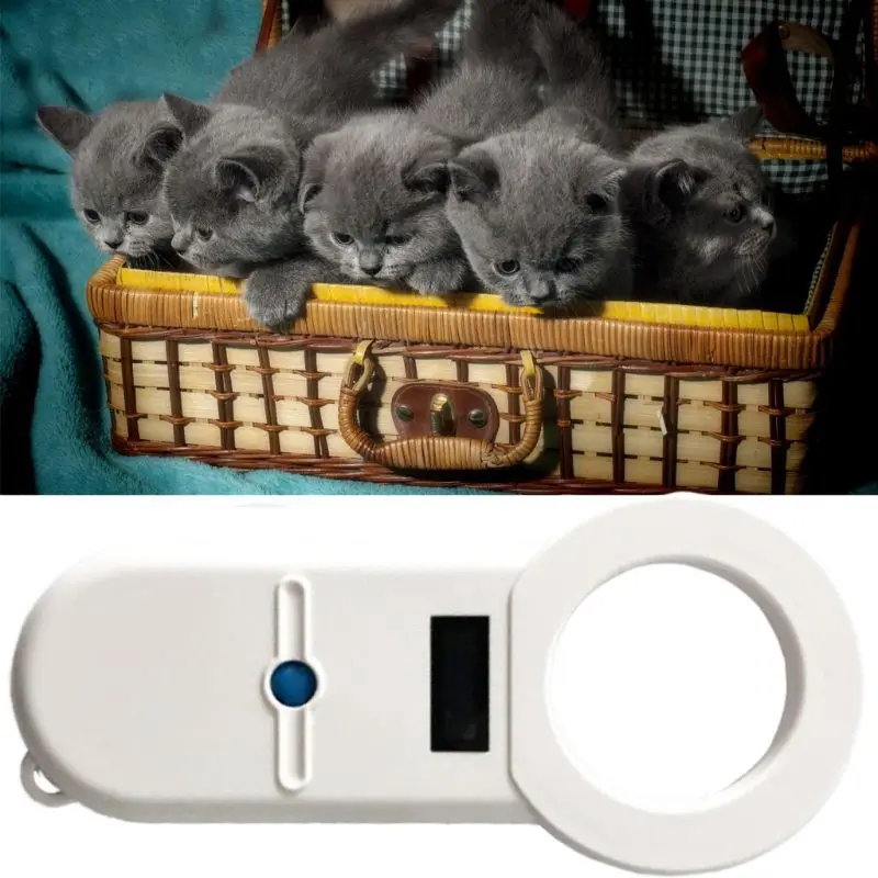 Handheld Protable Pet Chip Reader Scanner Animal Microchip Recognition for Cat Dog Transponders in Cushioned Case | Безопасность и