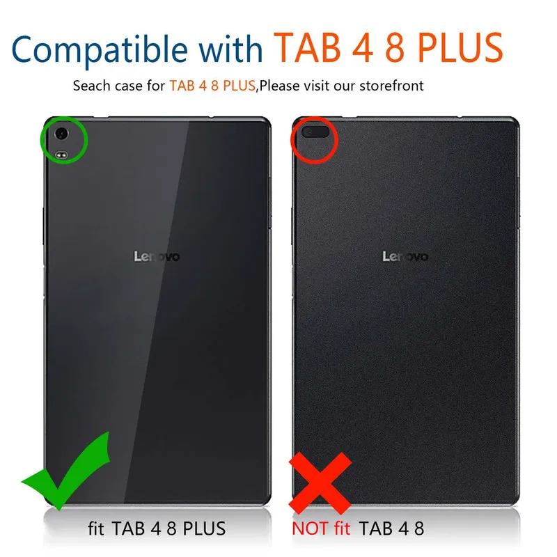 Чехол для планшета Tab 4 8 Plus TB 8704F 8704N 8704 чехол подставка из искусственной кожи Lenovo