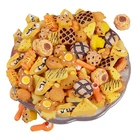 Кабошоны AIJJU 20 шт. из смолы, имитация еды, кабошоны для вышивки, аксессуары для скрапбукинга, материал сделай сам, брошь для чехол для телефона