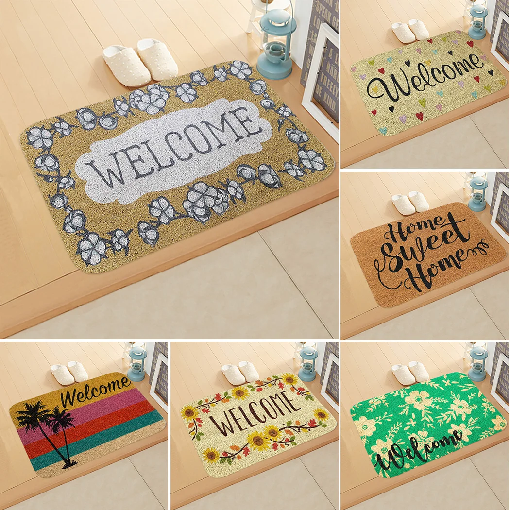 

Home Door Mat Non-Slip Flannel Mats Doormats Non Slip Welcome Entrance