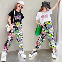 boutique outfits teenagers kids clothes suit light summer korean cute clothing girls clothes 10 12 years tracksuit for children