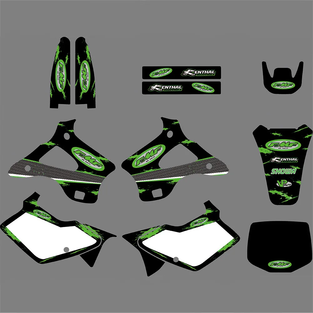 6 видов стилей KX 125/250 графические фоны 3M наклейки Наборы наклеек для Kawasaki KX125 KX250 1994