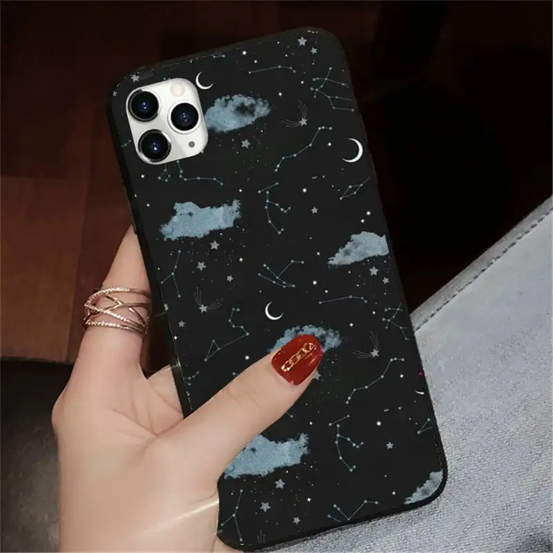 

Outer Space Planet Stars Moon Spaceship Phone Case for iPhone 11 12 pro XS MAX 8 7 6 6S Plus X 5S SE 2020 XR