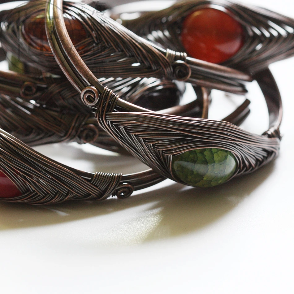 Проволочная упаковка модный браслет-браслет ручной работы из натурального