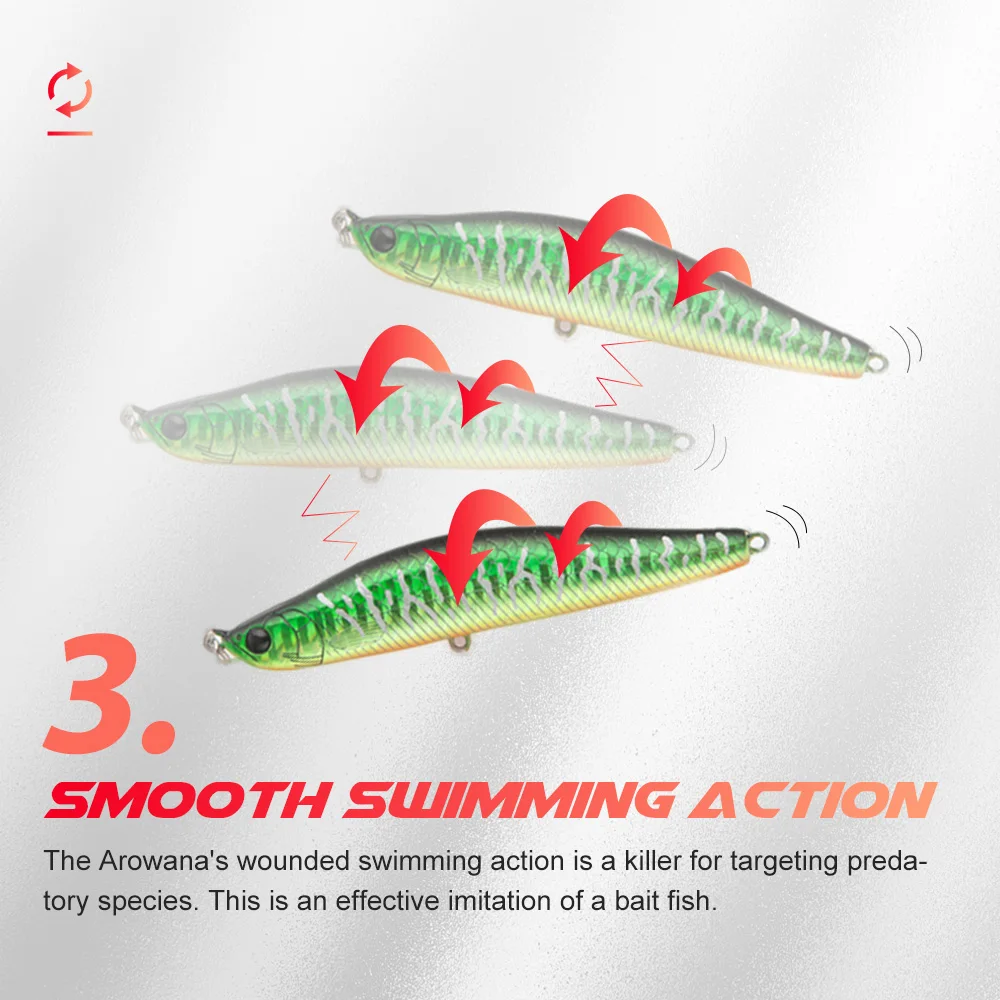 Тонущий рыболовный карандаш Evercatch arowana 13 6 г/80 мм 24 г/95 рыболовная снасть для
