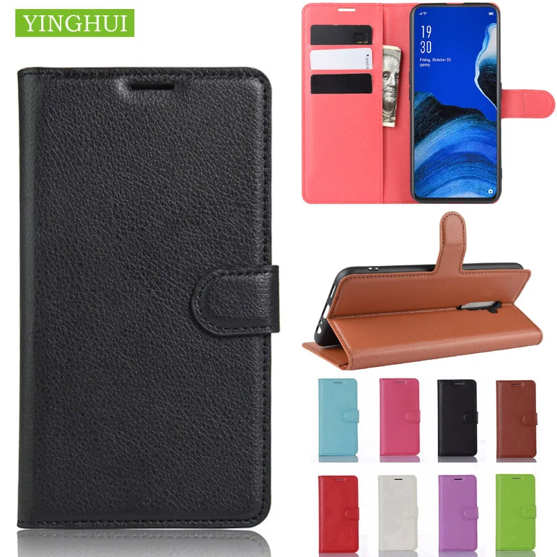 Кошелек из искусственной кожи чехол для OPPO Reno 2 с подставкой Держатель карт F