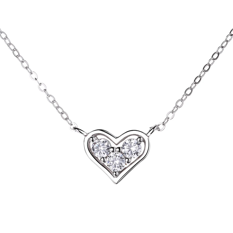 

FAHMI Original Design 2021 New Style 100% 925 Sterling Silver Heart All-Match Personality Exquisite Women's Necklace