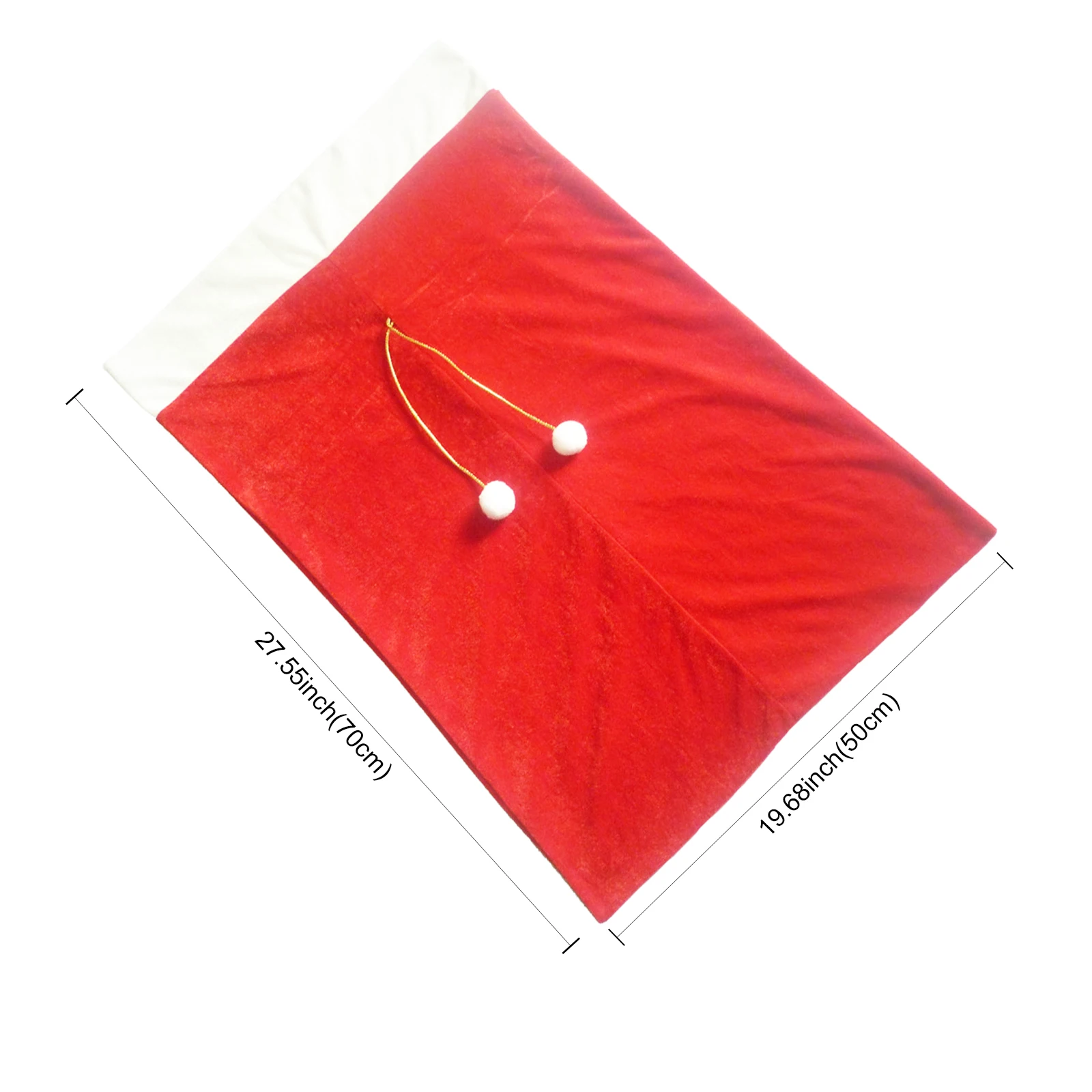

Large Size Christmas Bag Santa Claus Candy Gift Drawstring Bag Pouch For Xmas New Year Festival Party Home Supply
