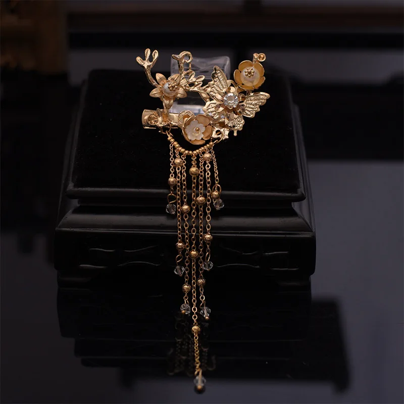 Hanfu тиара костюм невесты аксессуары для волос Китайская Корона Феникс роскошные