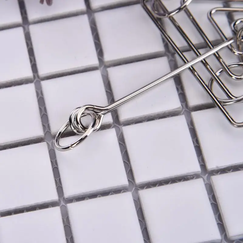 Металлическое кольцо игрушки сложная металлическая проволока головоломка игра