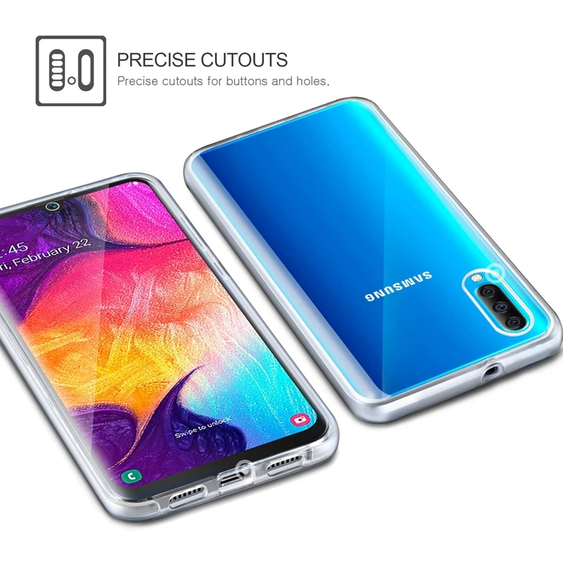 Чехол с полным покрытием 360 градусов для Xiaomi 10 Note 9T CC9 Pro 8 9 SE A3 Lite прозрачный мягкий