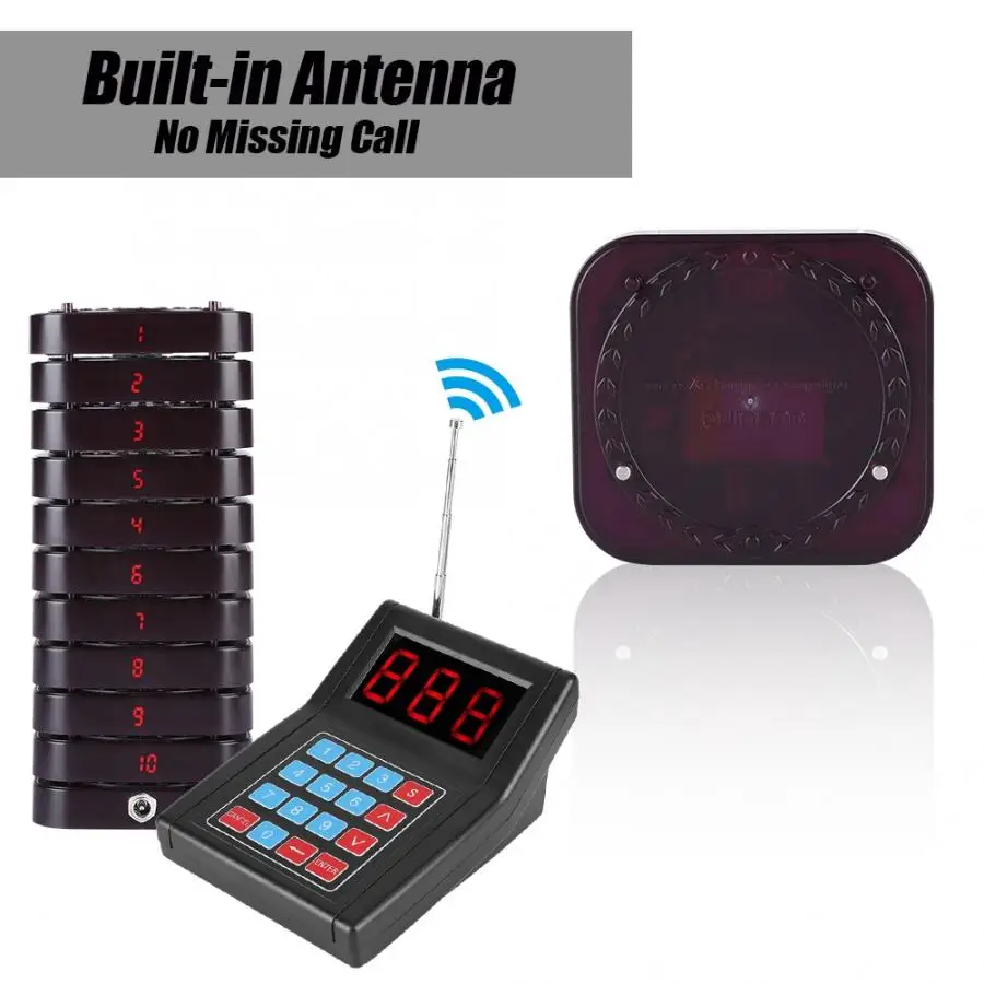 Система вызова пейджеров 1 для 10 Гостевая система персонального 999 каналов