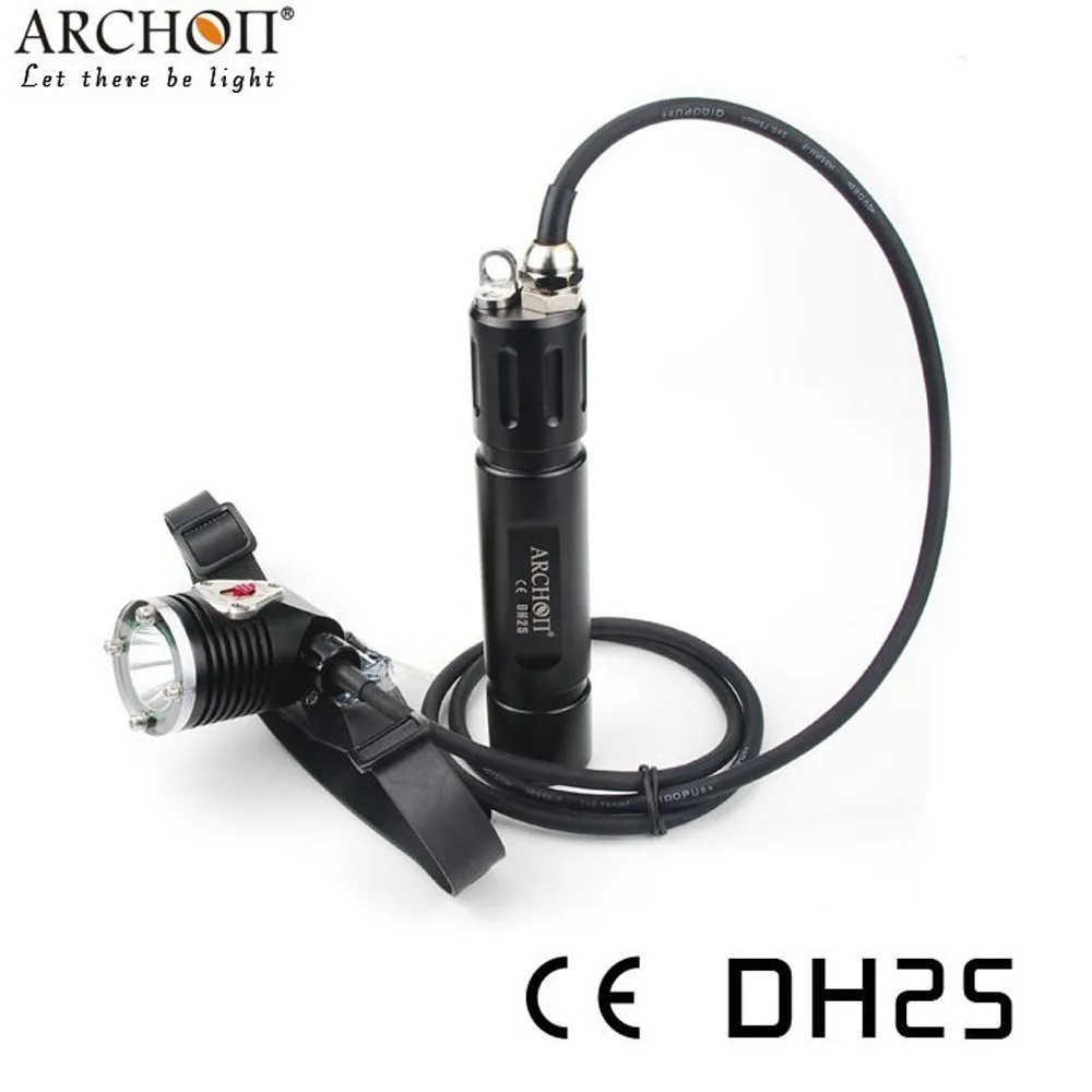 ARCHON DH25 фонарь для дайвинга CREE XM L LED max 1000 люмен погружение под водой 100 метров