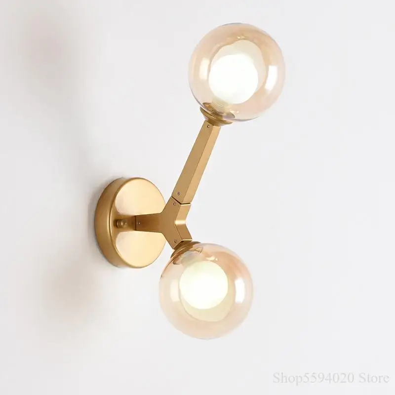 Креативный настенный светильник в скандинавском стиле Золотое бра для гостиной