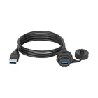 LSHITECH LU20 водонепроницаемый USB 3,0 Jack A Тип USB разъем гнездо прямой удлинитель данных Кабель-адаптер размер отверстия 20,8 мм