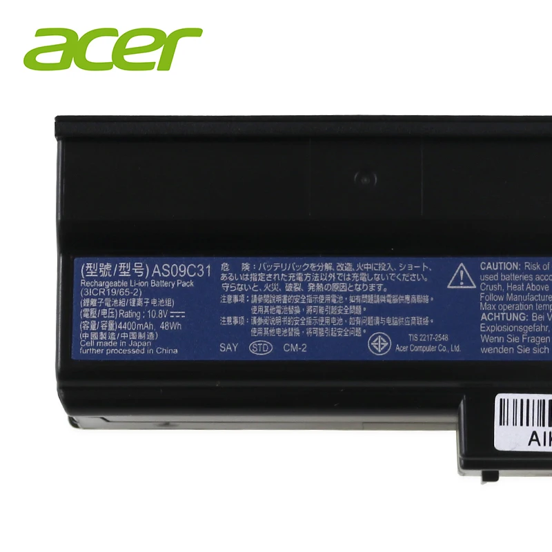 acer ноутбук батарея AS09C31 для AS09C70 AS09C71 AS09C75 шлюз NV40 1" дюймовый NV4001 E528 E728 NJ31 NJ32 NJ65 NJ66