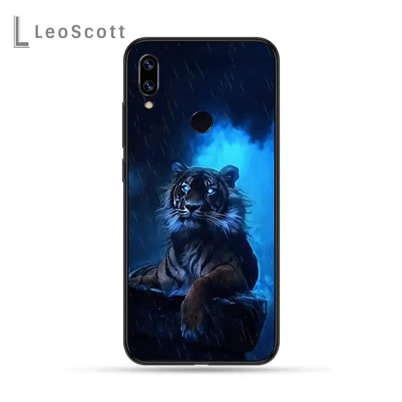 

Ferocious tiger fashion cool Phone Case For Xiaomi Redmi Note 4 4x 5 6 7 8 pro S2 PLUS 6A PRO
