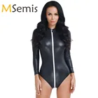 Женский комбинезон на молнии, с длинным рукавом