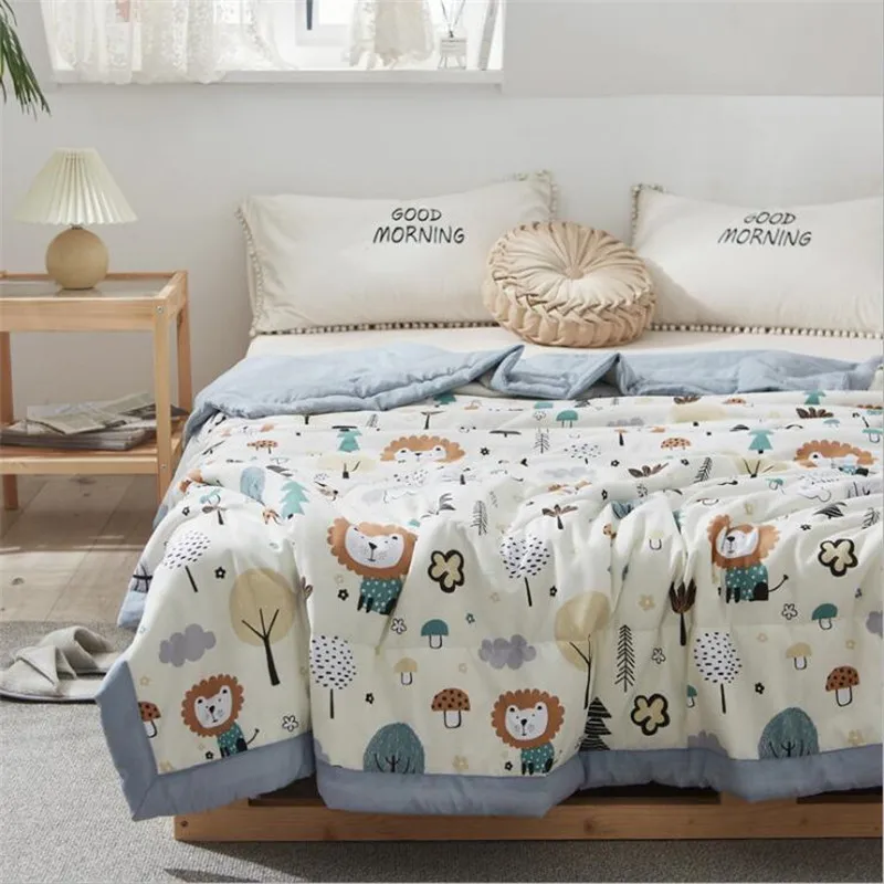

King Queen Students Quit Blanket Summer Air Conditioner Room Sleeping Blanket Quilt Soft Children Kids Sleeping Quilt Blanket