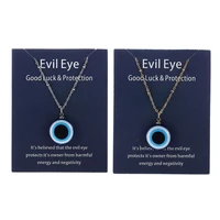 lucky blue eye necklace demon eye pendant necklace turkish evil eye for protection and blessing for men women