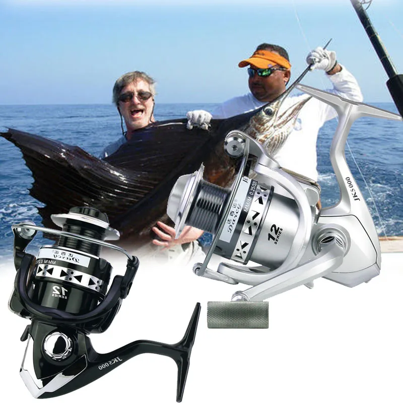 Рыболовная катушка Yumoshi для спиннинга металл мощный литой левый/правый 1000 7000 12BB Up