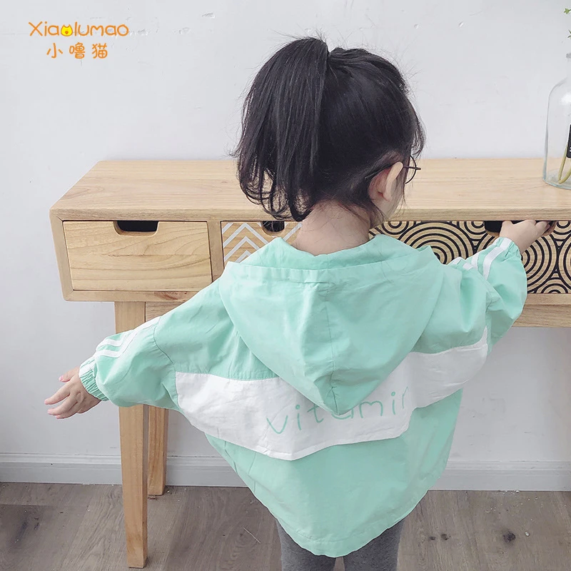 

Yellow jacket for girls 8 years patchwork raincoat for girls cotton trench for children streetwear 3-8Y tiktok clothes dropship