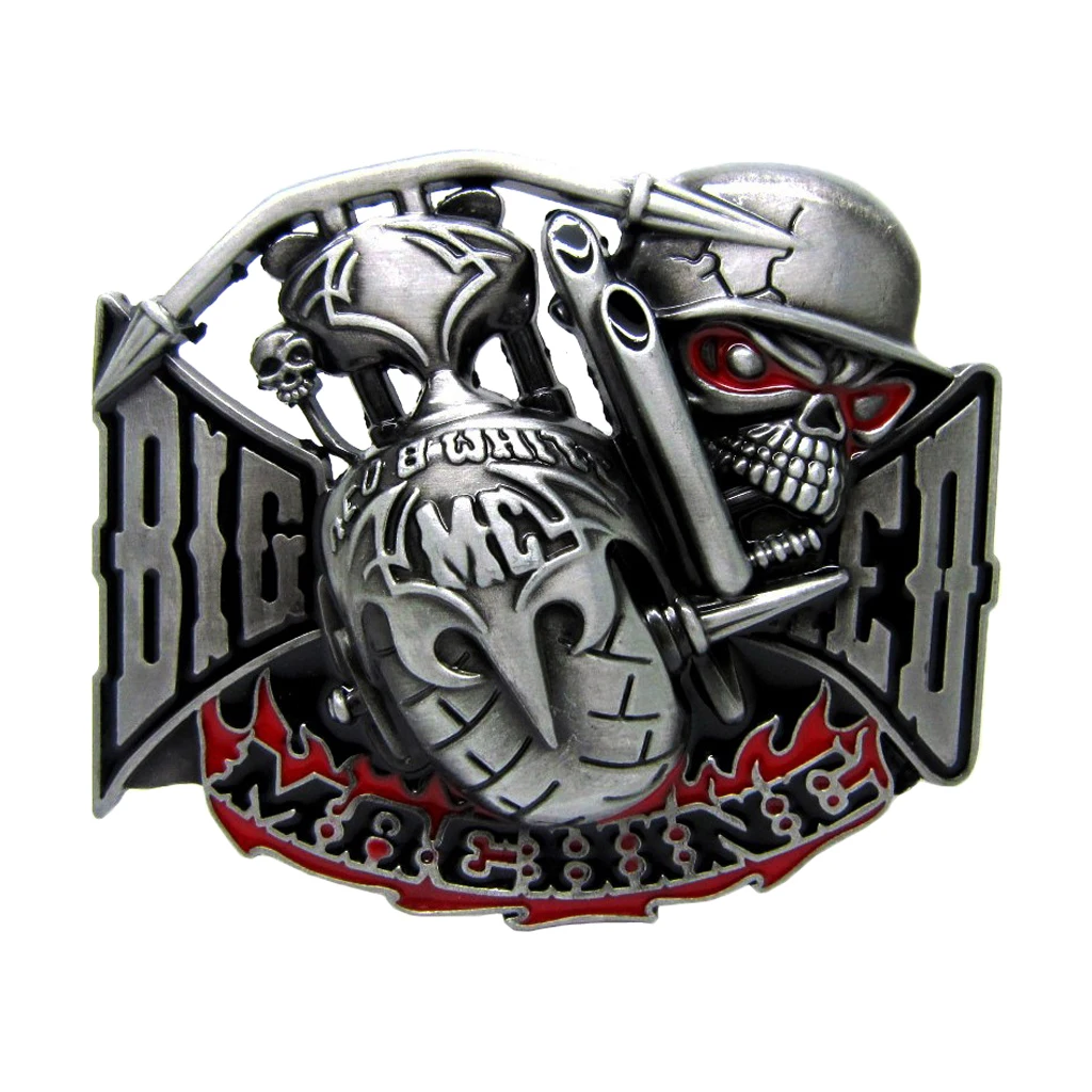 Мужской ремень с пряжкой в стиле ретро готический широкий кожаный головой