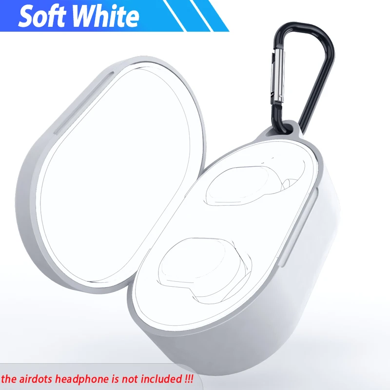 White Защитный чехол для Xiaomi mi Airdots Red mi Airdots Air Dots чехол силиконовый чехол s Box Funda чехол Airdot Air dot защита - Цвет: White