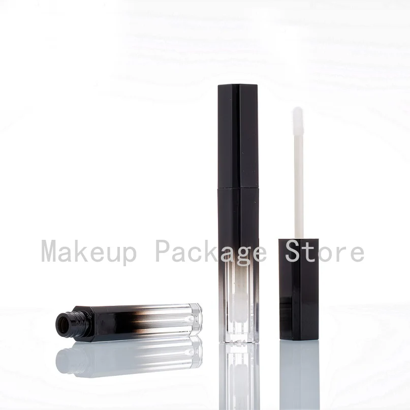 

10/30pcs Gradient Pink/Black Empty Lip Gloss Tube Lips Balm Bottle Brush Container Mini Portable Lipgloss Bottles Beauty Tool