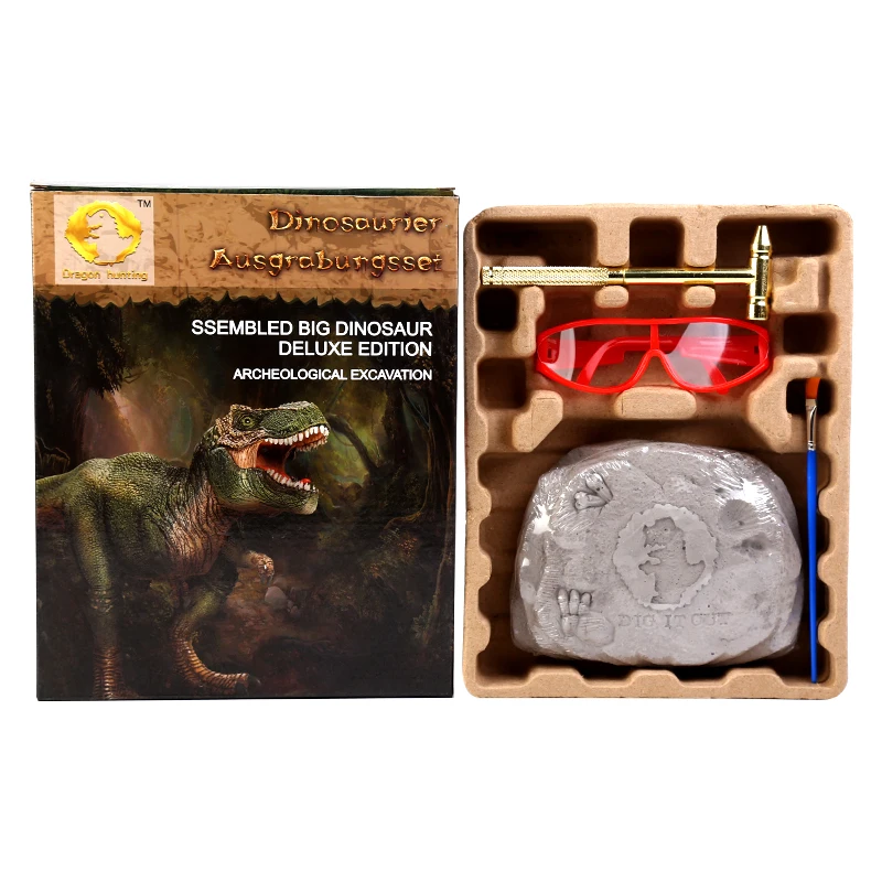 Экскавационная игрушка Динозавр DIY STEM Kit для детей Археология Палеонтология Образовательные игрушки/Делюкс-издание Тираннозавра Рекса.