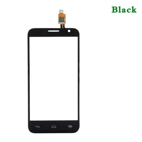 Замена 4," для Alcatel One Touch Idol 2 Mini OT6016A OT6016D OT6016 сенсорный экран дигитайзер сенсор внешняя стеклянная панель объектива - Цвет: Черный