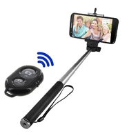 selfie bluetooth compatible stick battery remote control shutter monopod selfie stick tripod for smartphone