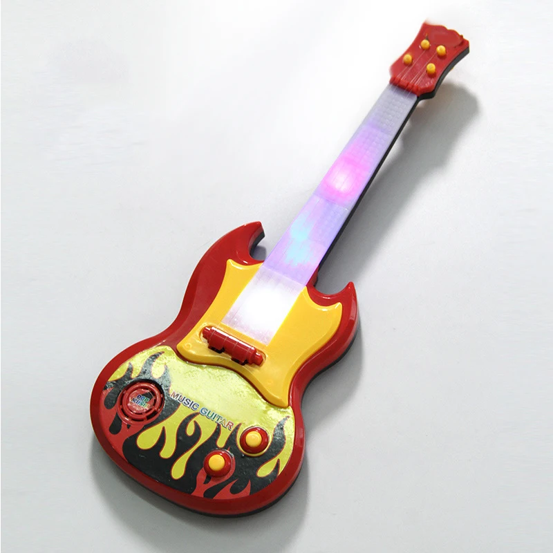

Electric Luminous Guitar Toy Early Education Simulation Ukulele Children Musical Toys EDF88