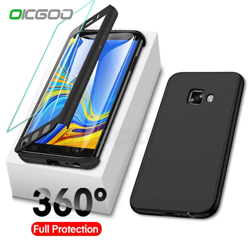 360 Прозрачный чехол для телефона с противоударной чехол s для samsung Galaxy A8 A6 J4 J6 плюс A5 A7 полное покрытие чехол s для samsung J5 J7 A3 A5 A7 чехол