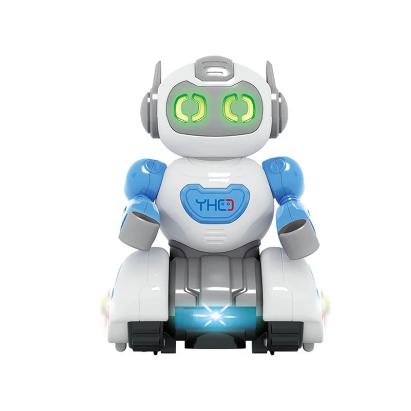 

Умный космический ослепительный музыкальный Робот СВЕТОДИОДНЫЙ светильник Электрический танцующий космический прогулочный робот игрушк...