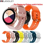 Ремешок силиконовый для Samsung Galaxy Watch Active, мягкий спортивный браслет для Gear S2 Classic Galaxy Watch 42 мм