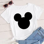 Футболка женская с головой Микки Мауса, летняя