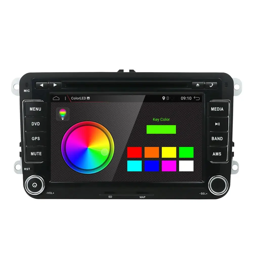 PX6 Android 9,0 для Volkswagen GOLF 4 5 6 POLO PASSAT TIGUAN Caddy Turan 2 Din автомобильный DVD Радио стерео Wifi SWC BT Canbus 4G-64G