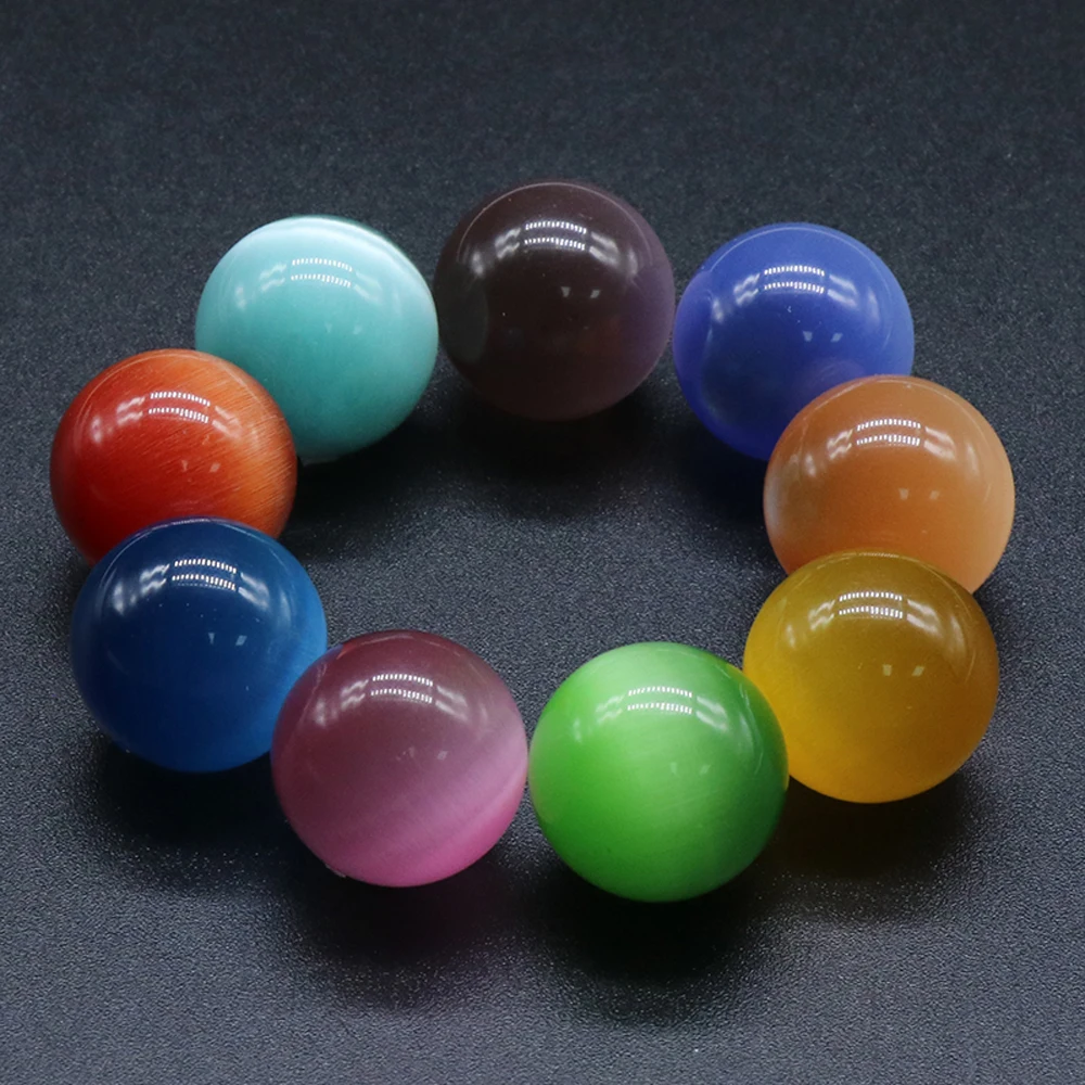 

Exquisite Ornaments Natural Semi-Precious Stone Opal Round Ball Beads for Decorating Bars Cafes Restaurants Supermarkets Etc