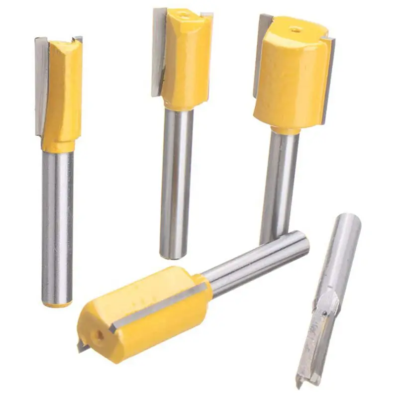 

Set Of 5 Piece Straight Dado Router Bit Set Carbide Wood Milling Cutter Tools,Cutting Diameter 1/4 Inch,3/8 Inch,1/2 Inch,5/8 In