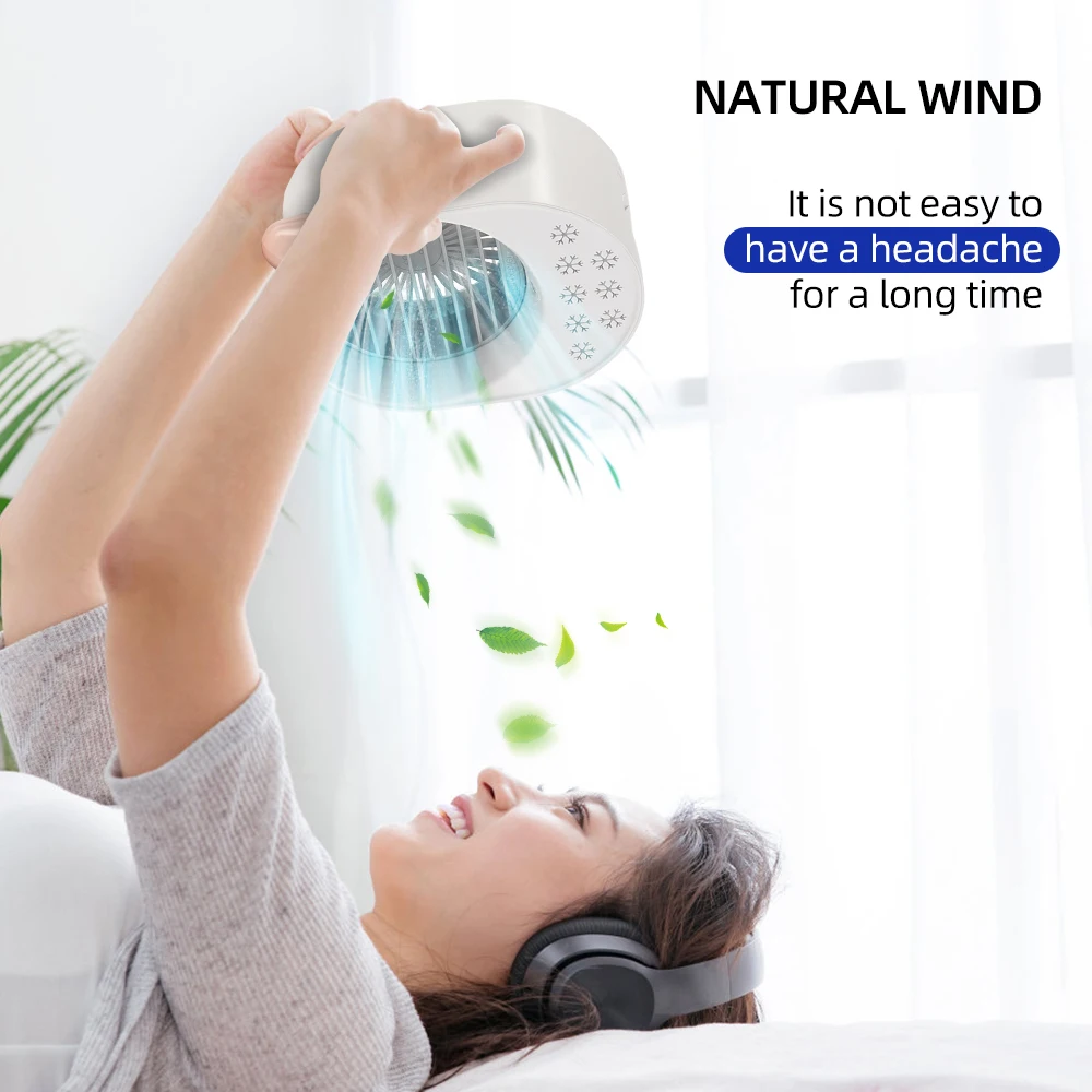 

Mini Air Conditioner Air Cooler Fan 7 Colors Light USB Portable Air Conditioner Personal Space Air Cooling Refrigeration Fan