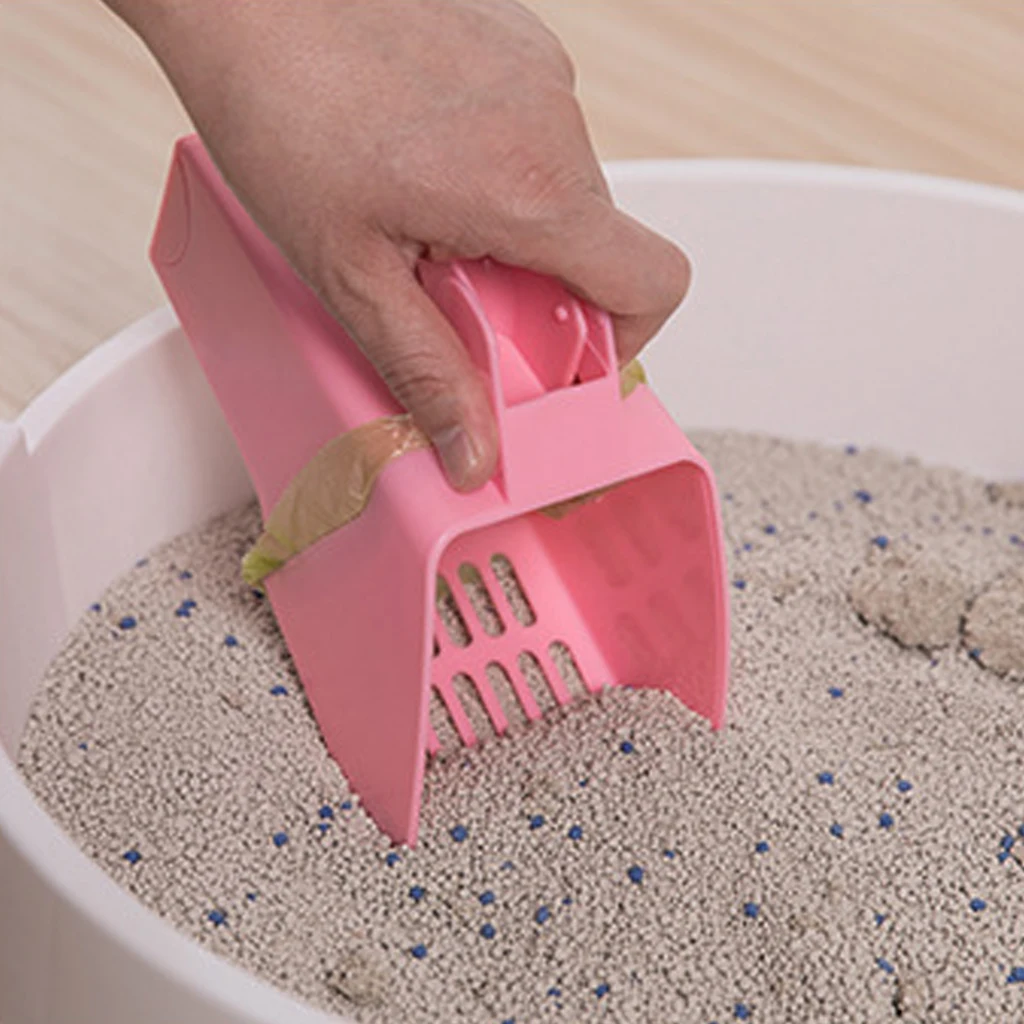 Cat Litter Shovel Pet Cleanning Tool Plastic Products Toilet For Cats Food Spoons Sifter Scoop And Bag | Дом и сад