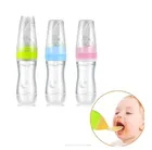 Фирменная Новинка для новорожденных, детей ясельного возраста соски для детских бутылочек, инструмент для бутылки из-под молока, с силиконовая ложка уникальный Ложка Крышка пищевая добавка