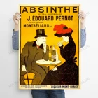 Винтажный принт Absinthe, классический рекламный постер Robette для напитков, Винтажный французский постер, Ретро Декор для дома, настенное искусство