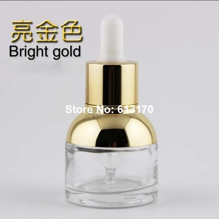 

50pcs 30ML Glass Dropper bottles Pipette Empty Essential Oil bottle, Gold collar Travel refillable Cosmetic packing container